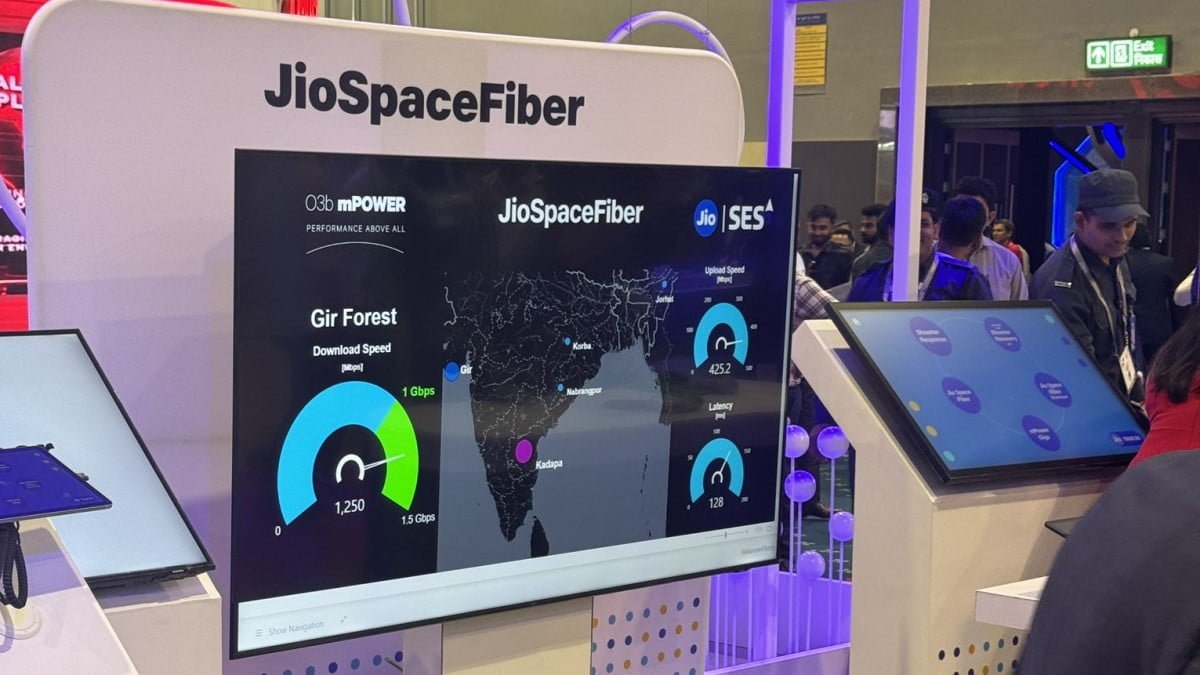 Reliance Jio Demos JioSpaceFiber Indias First Satellite Based Gigabit