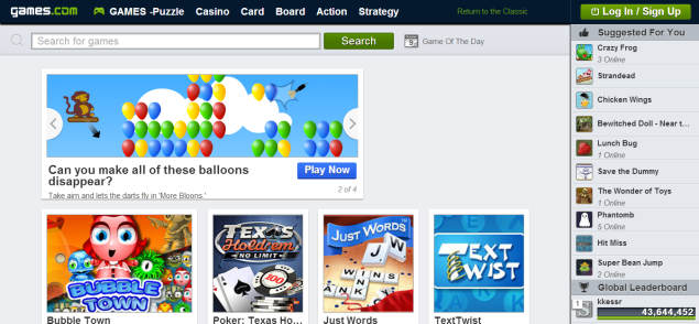 AOL relaunches Games.com focuses on mobile browser gaming