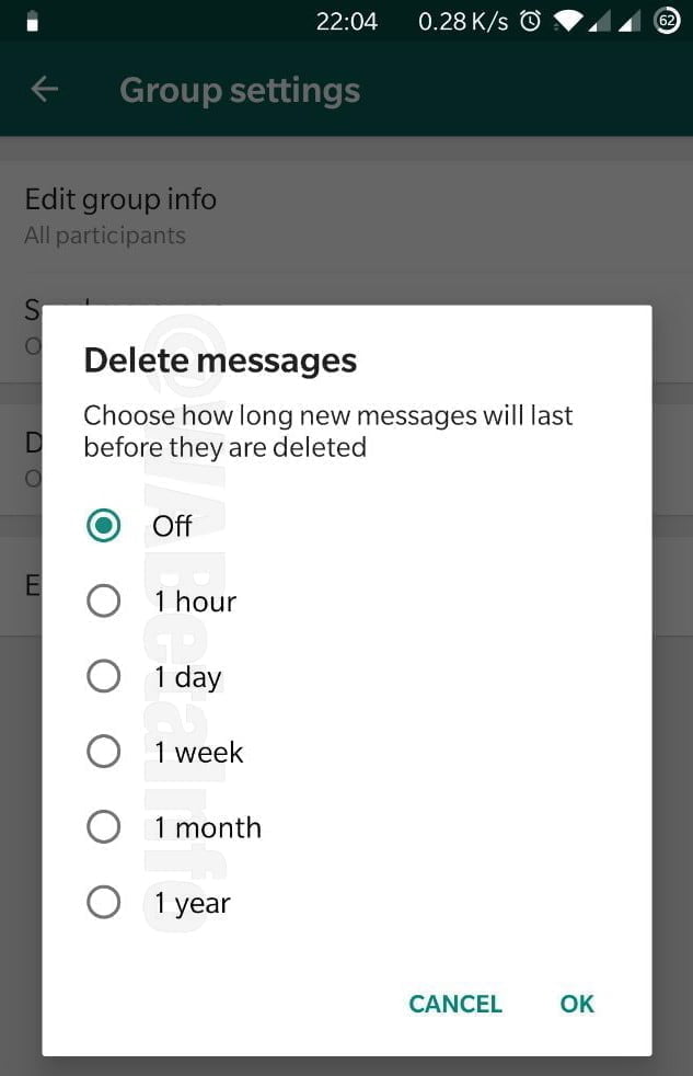 Delete Message Android WhatsApp