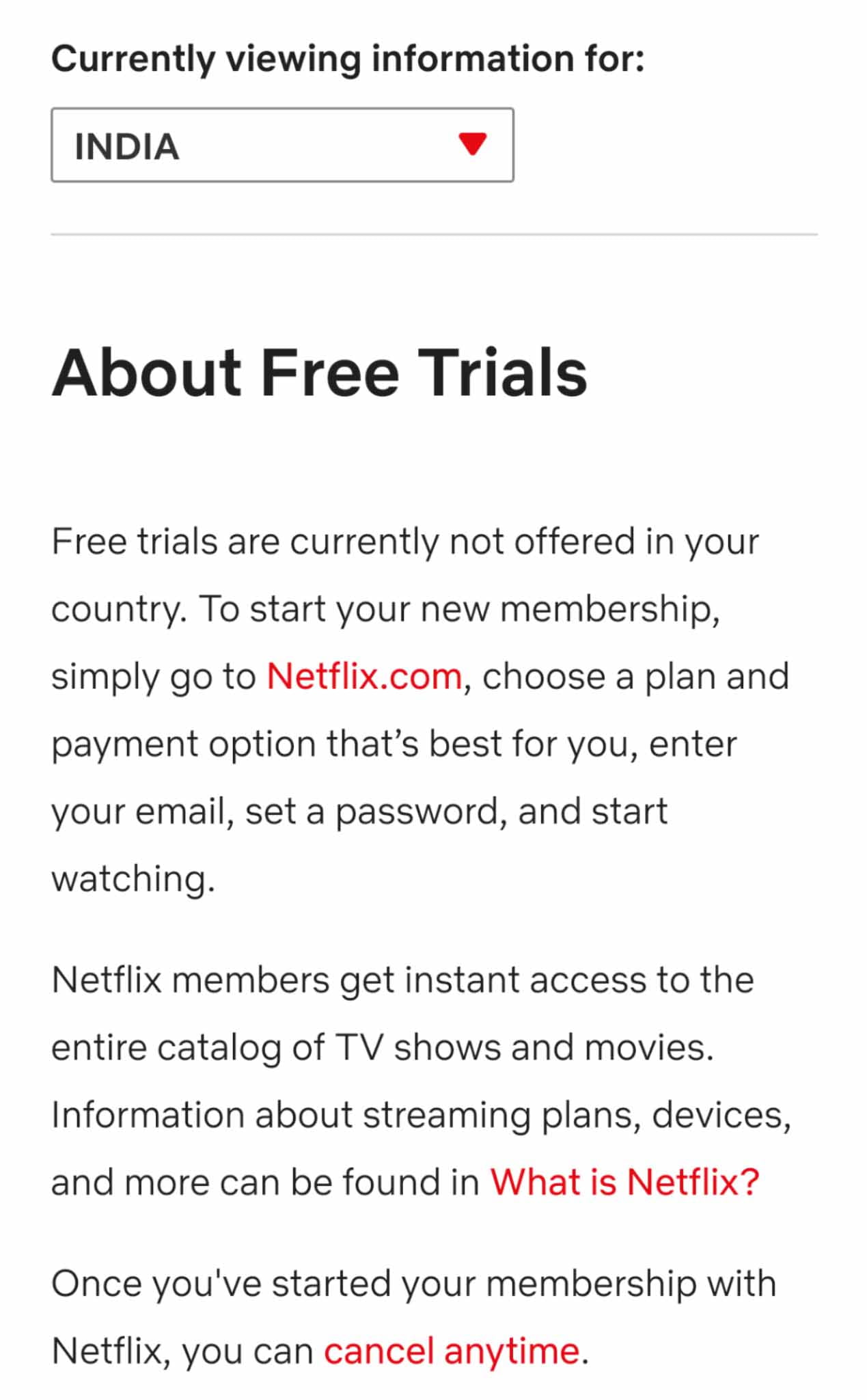 Netflix India ends 30 day Free Trial service from 3 December - OnlyTech