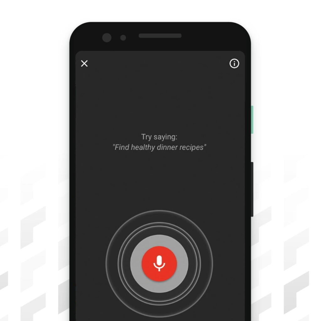 YouTube app voice search