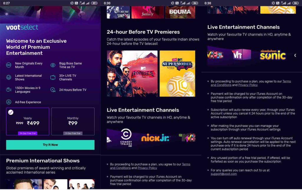 voot select web series list 2021