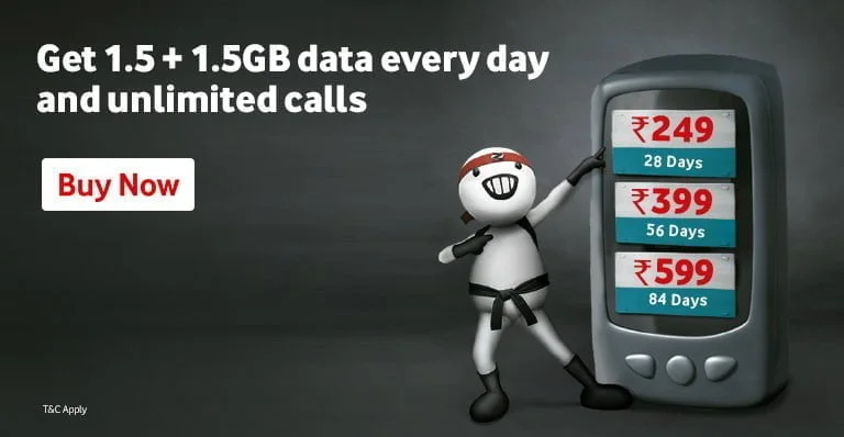 Vodafone Idea offering double data benefit upto 126 GB on 3 plans