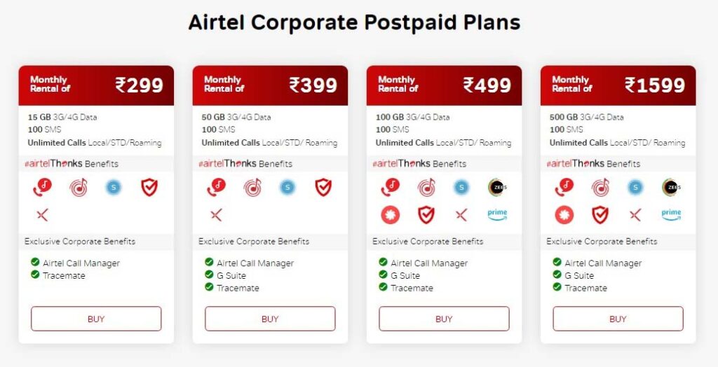 airtel postpaid call details sms