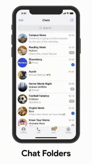 Chat Folders Telegram