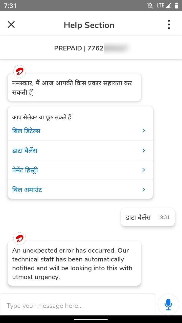 Airtel testing AI-based assistant on its Airtel Thanks app