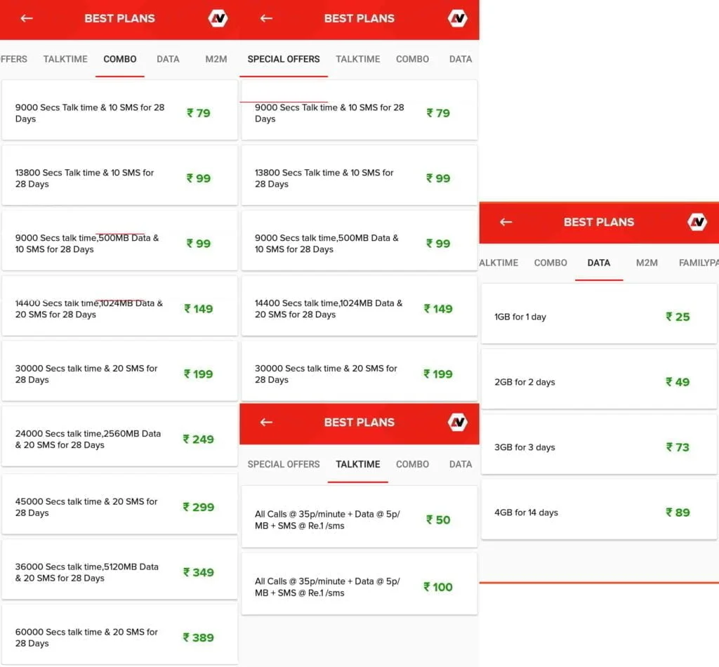 Aerovoyce, one of India’s first Mobile Virtual Network Operators (MVNO) which operates in the Tamil Nadu circle, riding on the BSNL mobile network has recently revamped its prepaid plans. The plan listings on its website have changed after April 7.