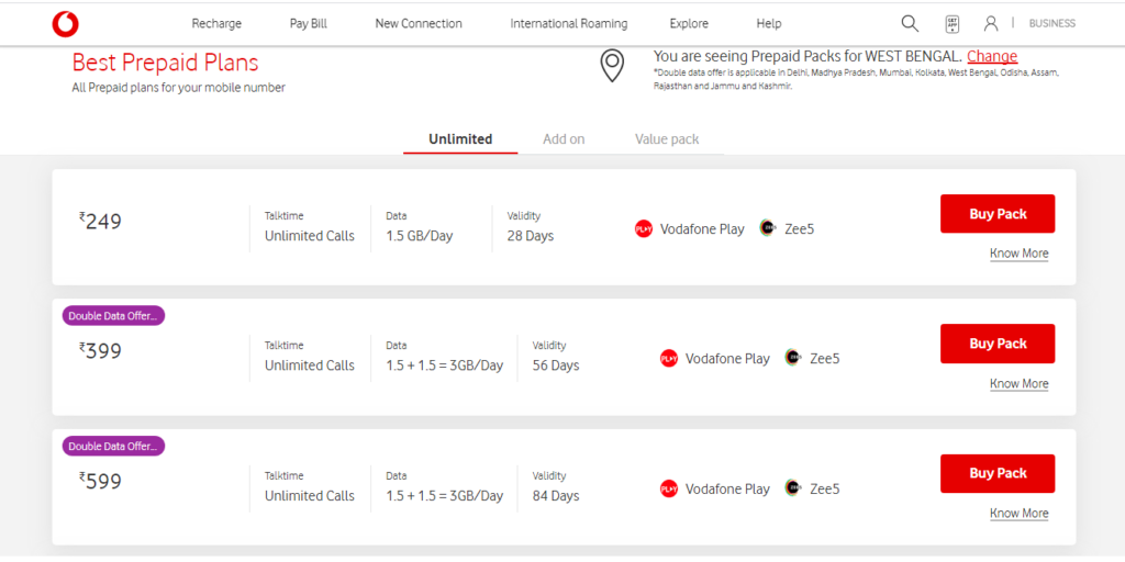 Vodafone Idea limits Double Data offer to 9 Telecom circles and 2 prepaid plans