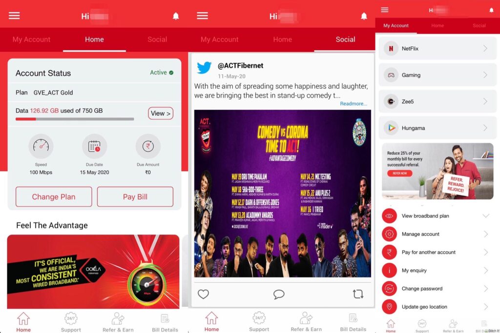 ACT Fibernet app gets an upgrade