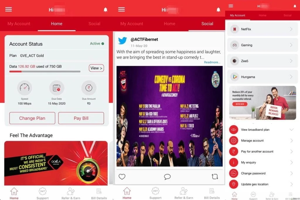 ACT Fibernet app gets an upgrade