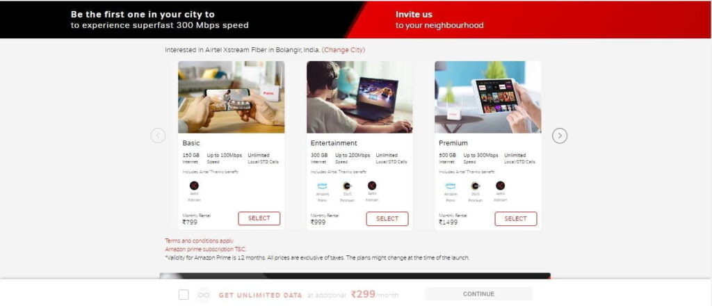 Invite Airtel Xstream Fiber to your neighbourhood