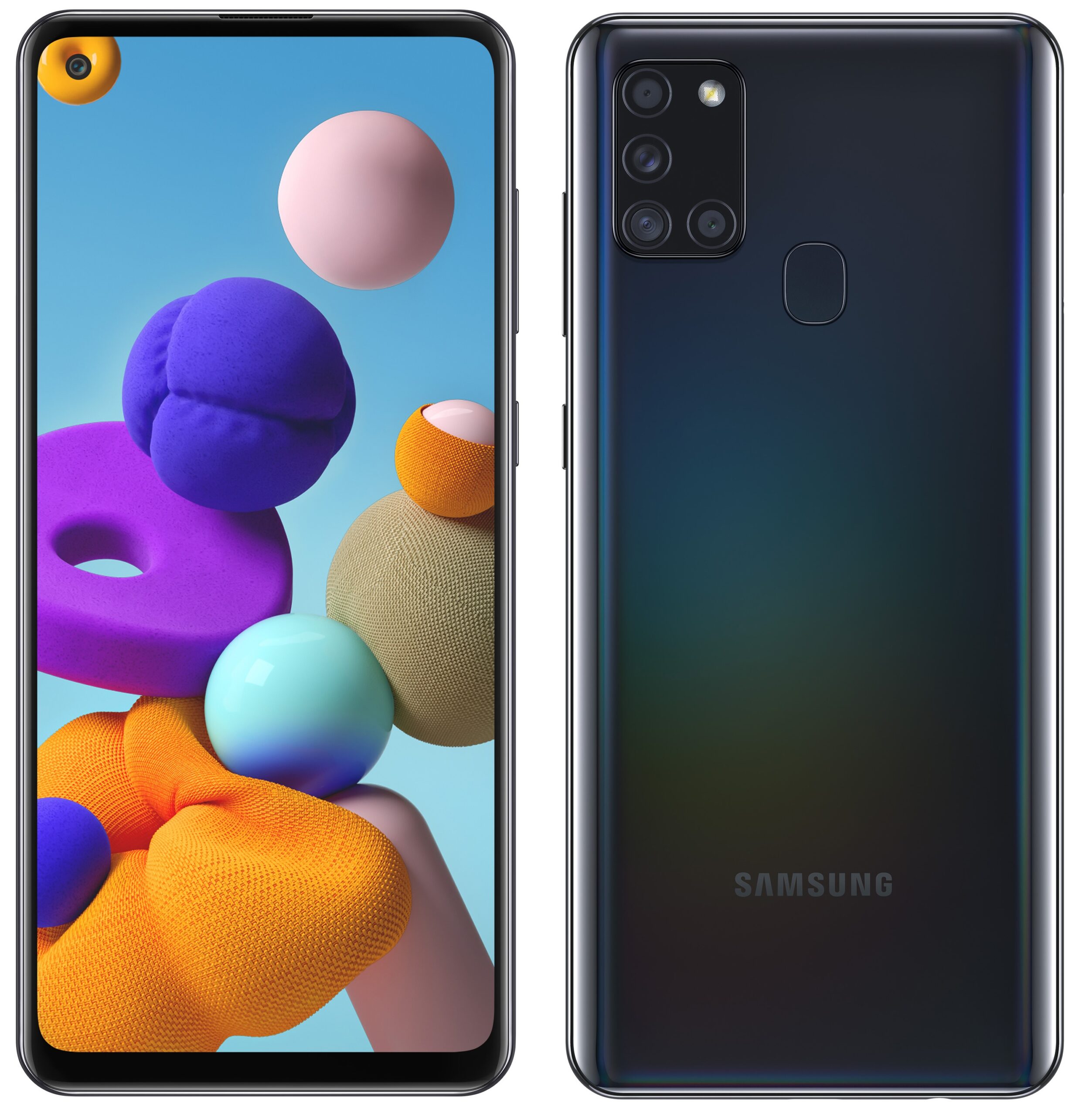 Samsung Galaxy A21s with L-shaped quad-rear camera setup ...