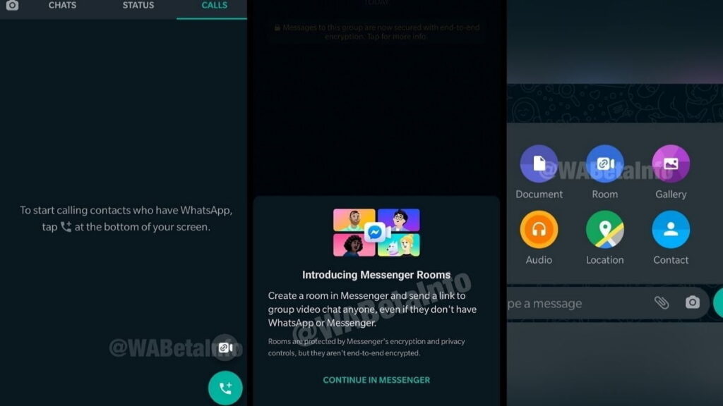 Whatsapp beta hints at Facebook Messenger Rooms integration: Report