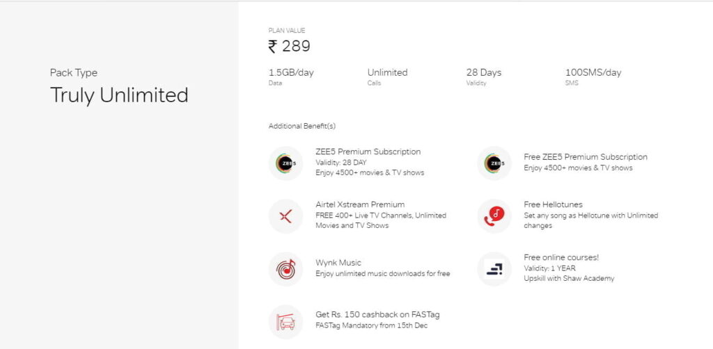 Airtel launches new prepaid packs bundled with ZEE5 Premium