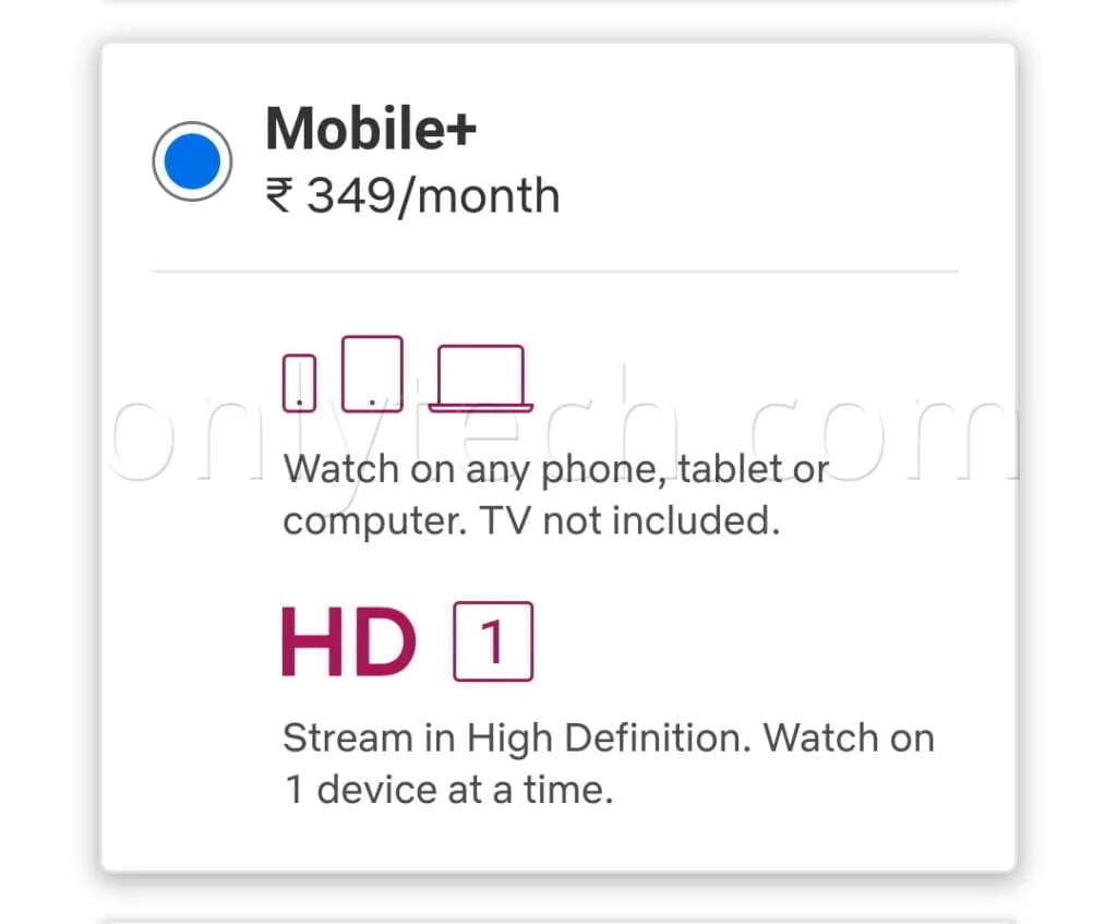 Netflix testing 'Mobile+' plan at Rs 349 in India