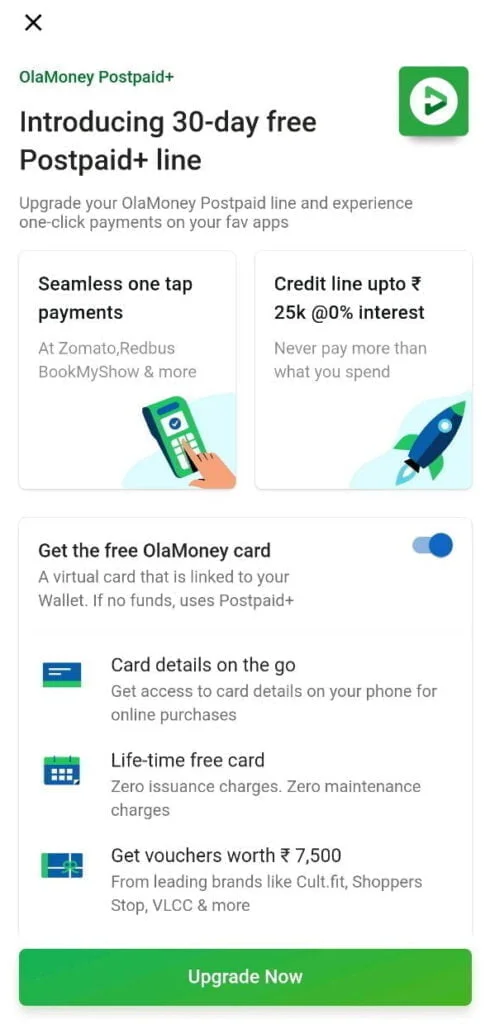 Ola introduces 30-day free OlaMoney Postpaid Plus line