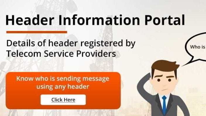 TRAI Header Information Portal