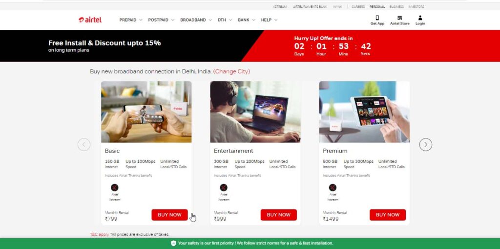 Airtel starts converting existing broadband plans with unlimited data for existing users