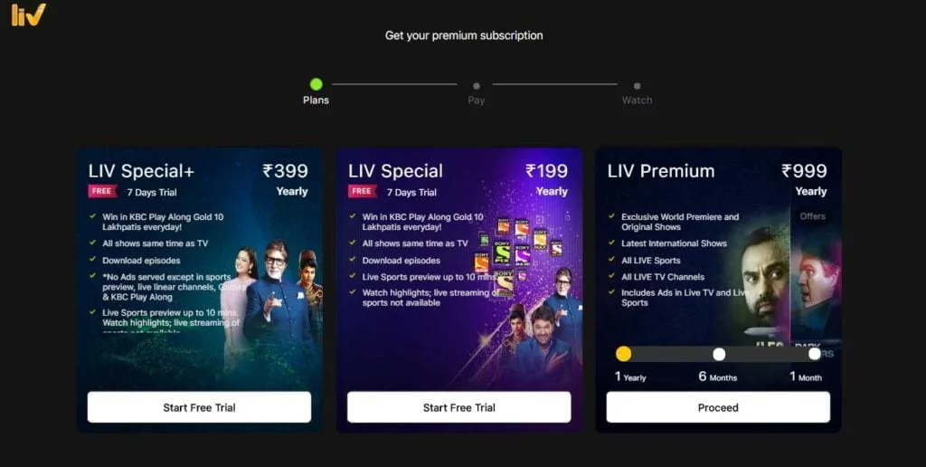 SonyLIV launches LIV Special at Rs 199 and LIV Special+ at Rs 399