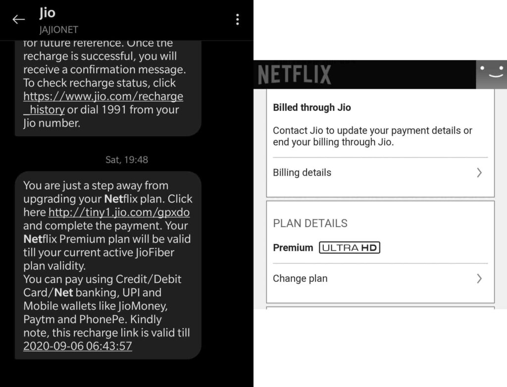 Netflix benefits can now be availed on the eligible JioFiber Plans