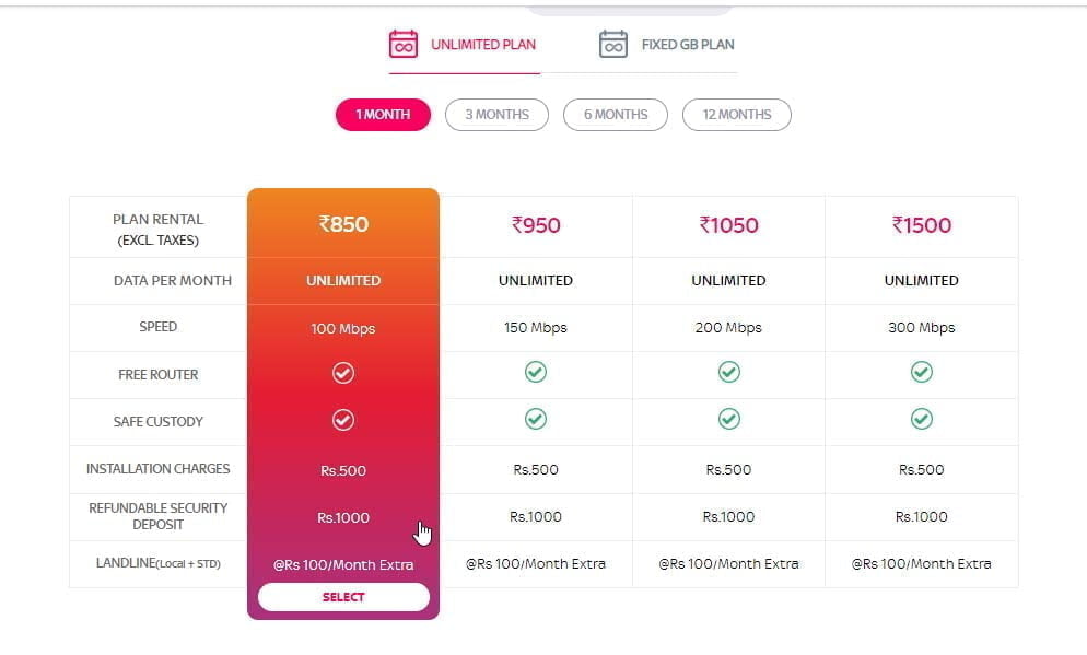 Tata Sky Broadband launches 200 Mbps unlimited plan