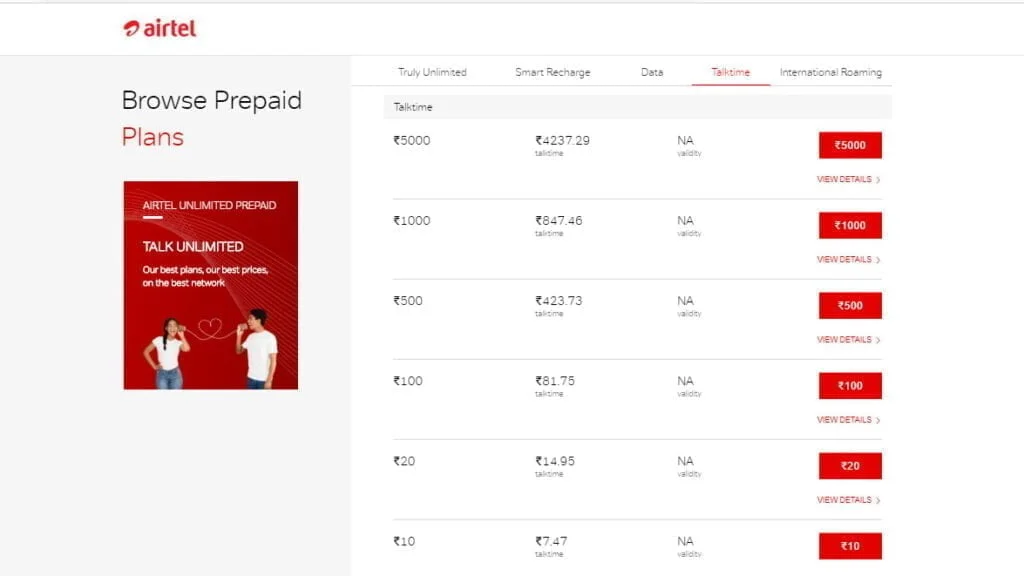 Airtel rolls back upgraded talktime benefits on Rs 500, Rs 1000, and Rs 5000 talktime topups