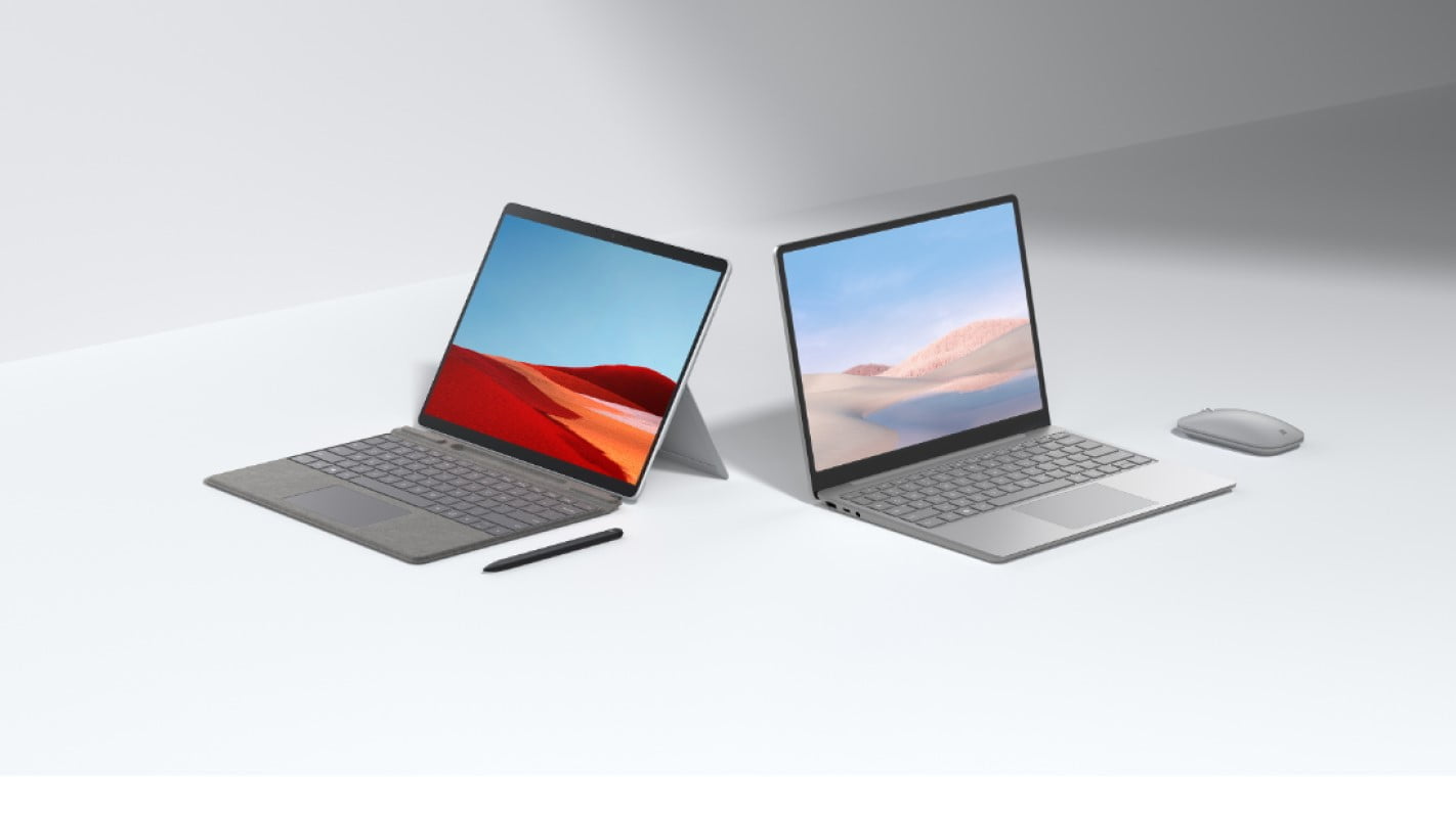 Surface Laptop Go Surface Pro X