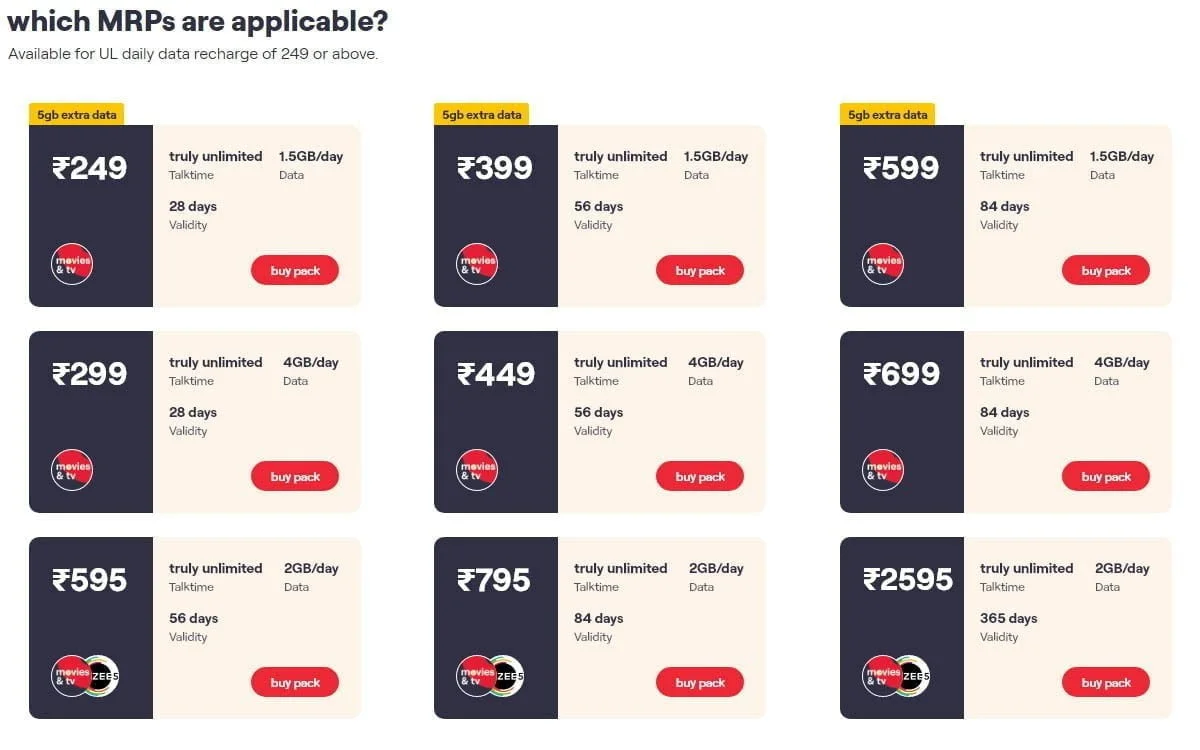 Vi launches Weekend Data Rollover on unlimited packs starting Rs 249