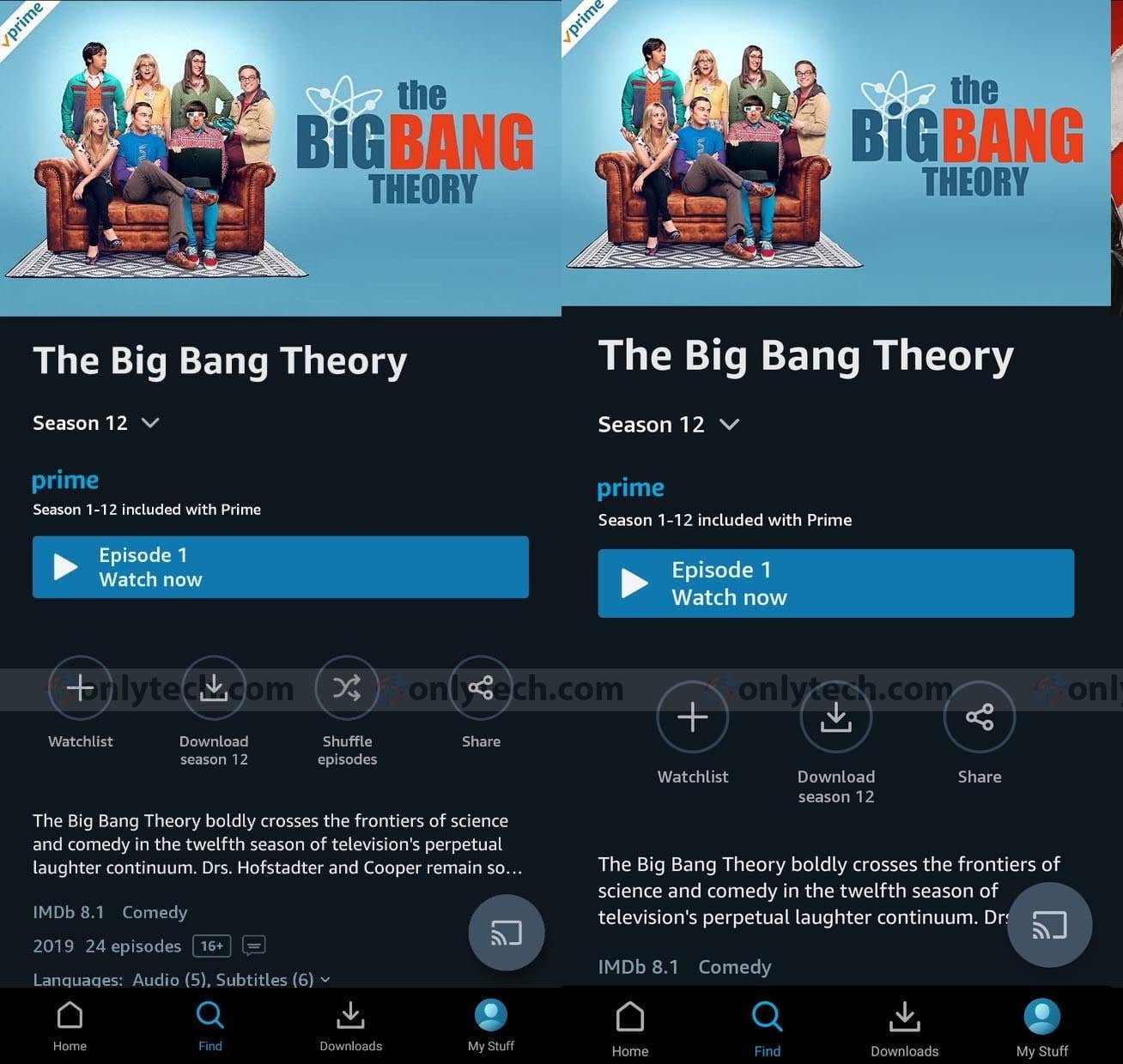 Amazon Prime Video is testing an episodic shuffle option for sitcoms 