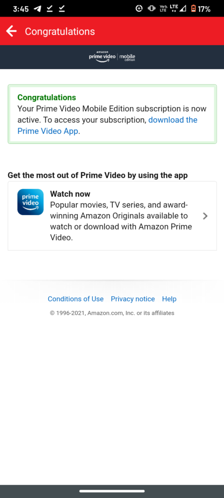 How To Redeem Airtel Prime Video Mobile Edition Pvme 30 Day Free Trial Offer Onlytech