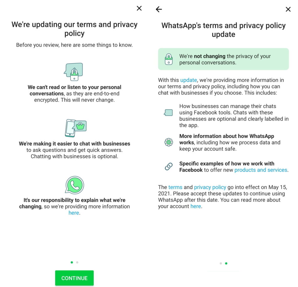 WhatsApp moves ahead with new terms and privacy policy; sets into effect from May 15