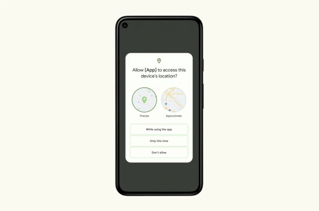 Precise and Approximate Location Settings