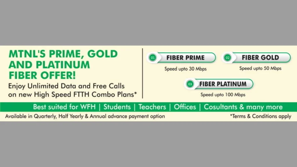 MTNL Platinum Fiber Offer