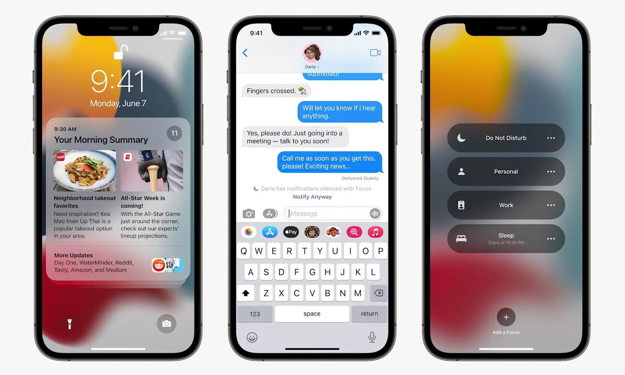 Неотложные уведомления ios 15