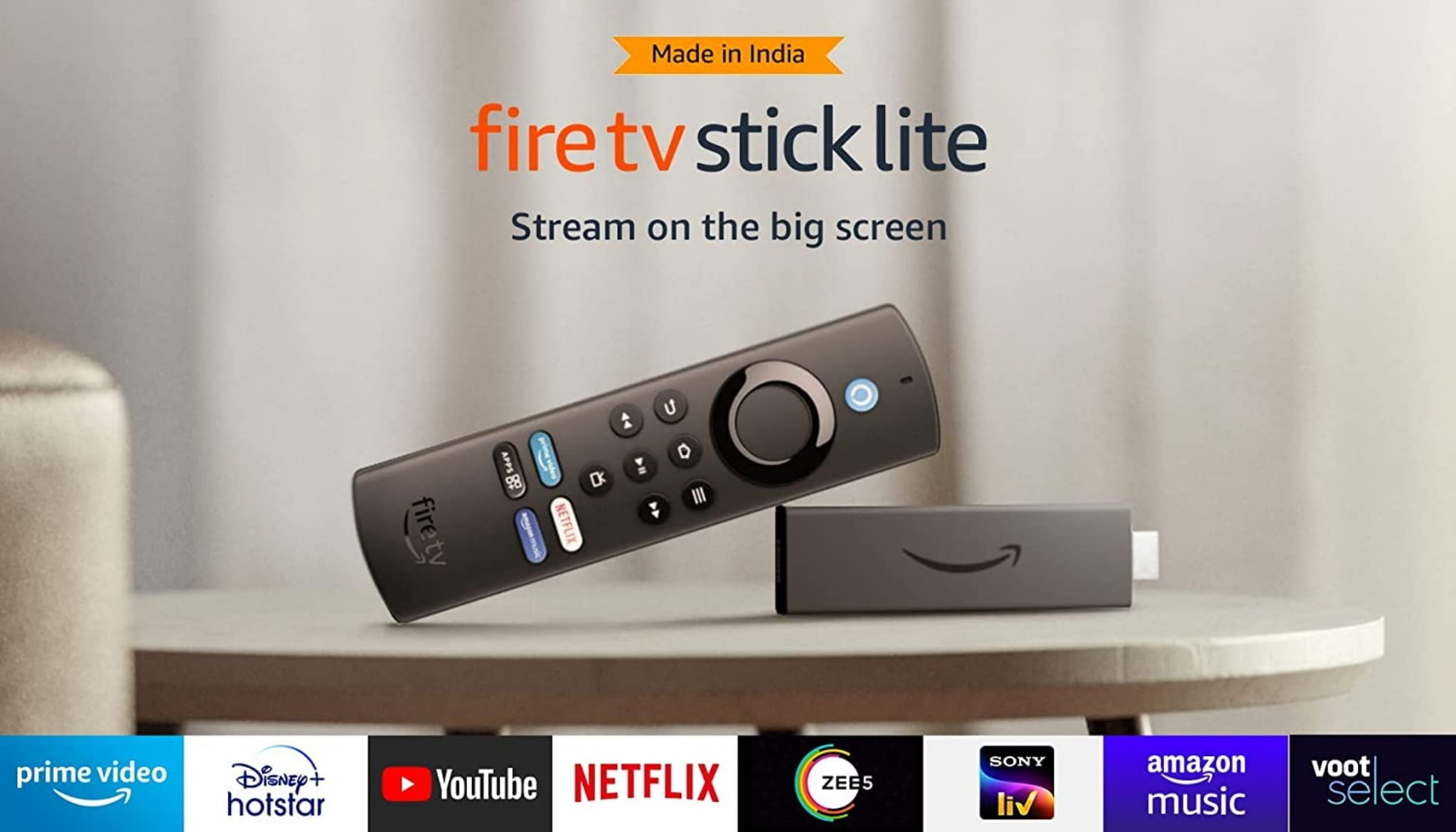 New  Firestick Fire TV Stick Lite Alexa Voice Remote Lite with Remote