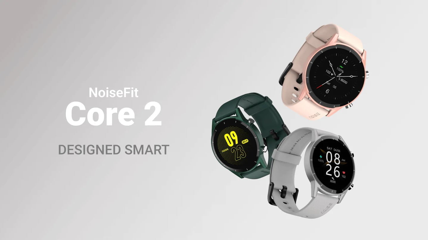 NoiseFit Core 2 with 1.28 inch circular display 7 day battery