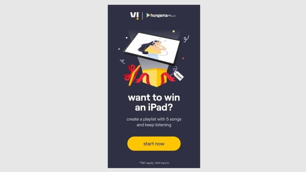 Vi App win iPad Amazon voucher