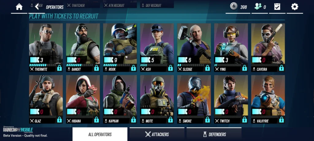 Rainbow Six Mobile: List of All Operators and Their Abilities