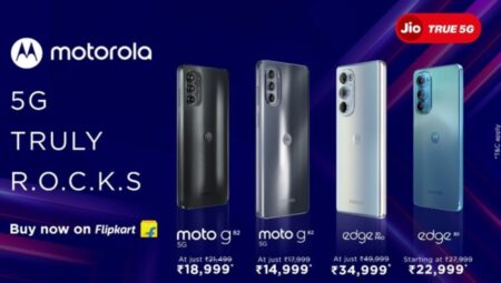 Motorola Jio True 5G enabled devices Flipkart prices