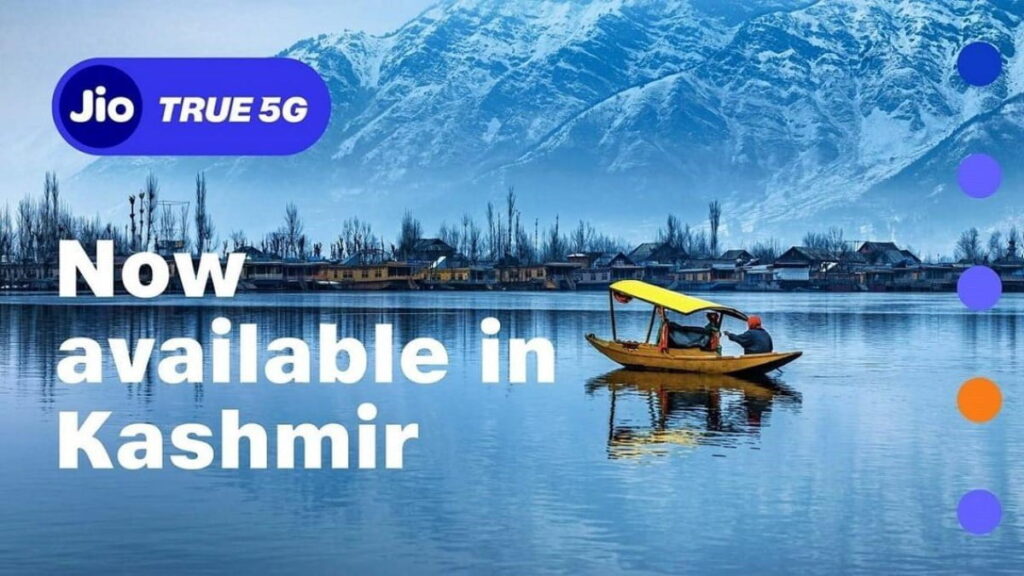 Reliance Jio True 5G services in Kashmir