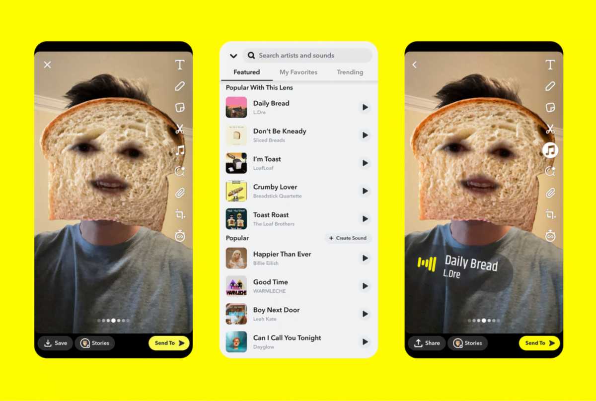 comment faire un audio sur snapchat