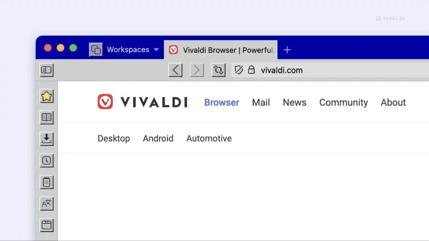 Vivaldi browser Windows 98 custom icon