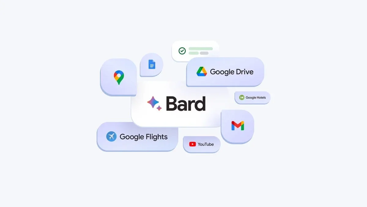 Bard with Google apps and services