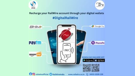 RailWire digital e-wallets recharge