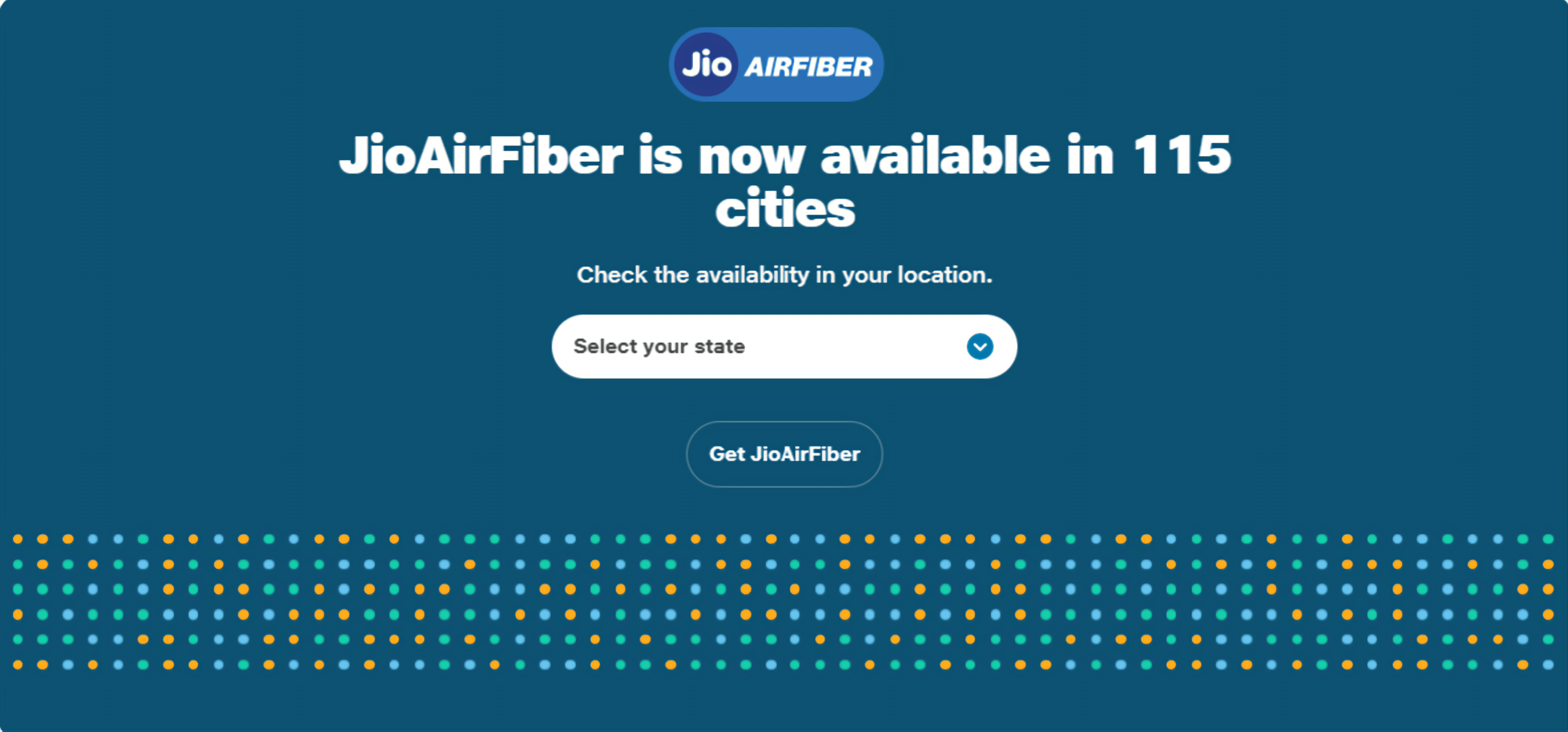 Jio AirFibеr 115 cities