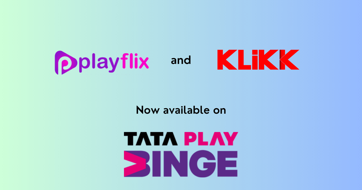 Playflix And Klikk Are Now Available On Tata Play Binge