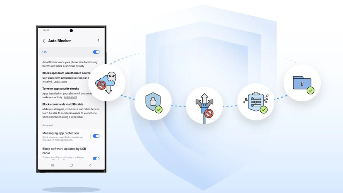 Samsung Auto Blocker One UI 6 feature