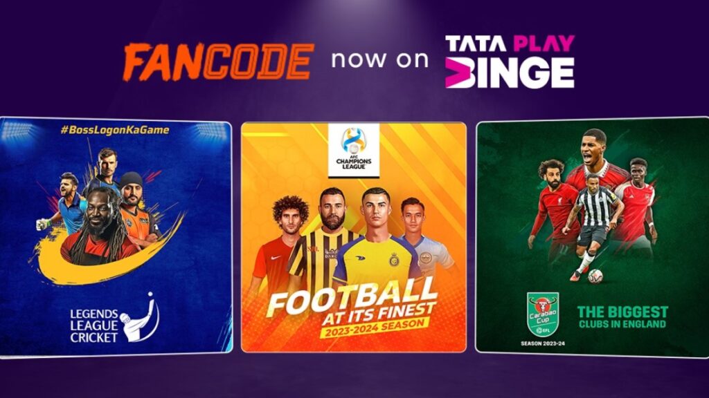 FanCode on Tata Play Binge