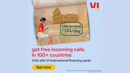 Vi International Roaming at Rs 133 per day