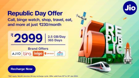 Reliance Jio Republic Day offer on Rs. 2999 annual plan